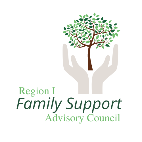 Family Support Advisory Council logo two hands cupped with a tree rising above.